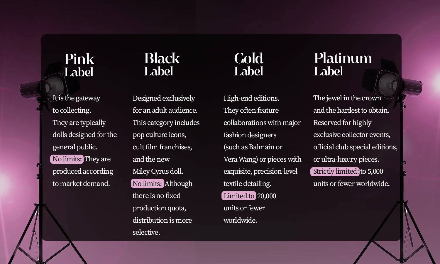 barbie signature label system